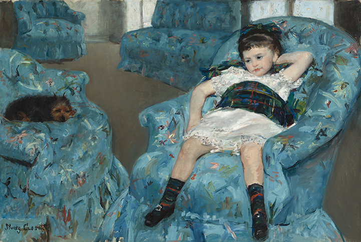 5908-014 (1) Mary Cassatt, Little Girl in a Blue Armchair (Niña en un sillón azul), 1878. National Gallery of Art, Colección de Mr. y Mrs. Paul Mellon 1983.1.18.
