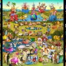 Carla Gannis, The Garden of Emoji Delights (El jardín de las delicias emoji), 2014.